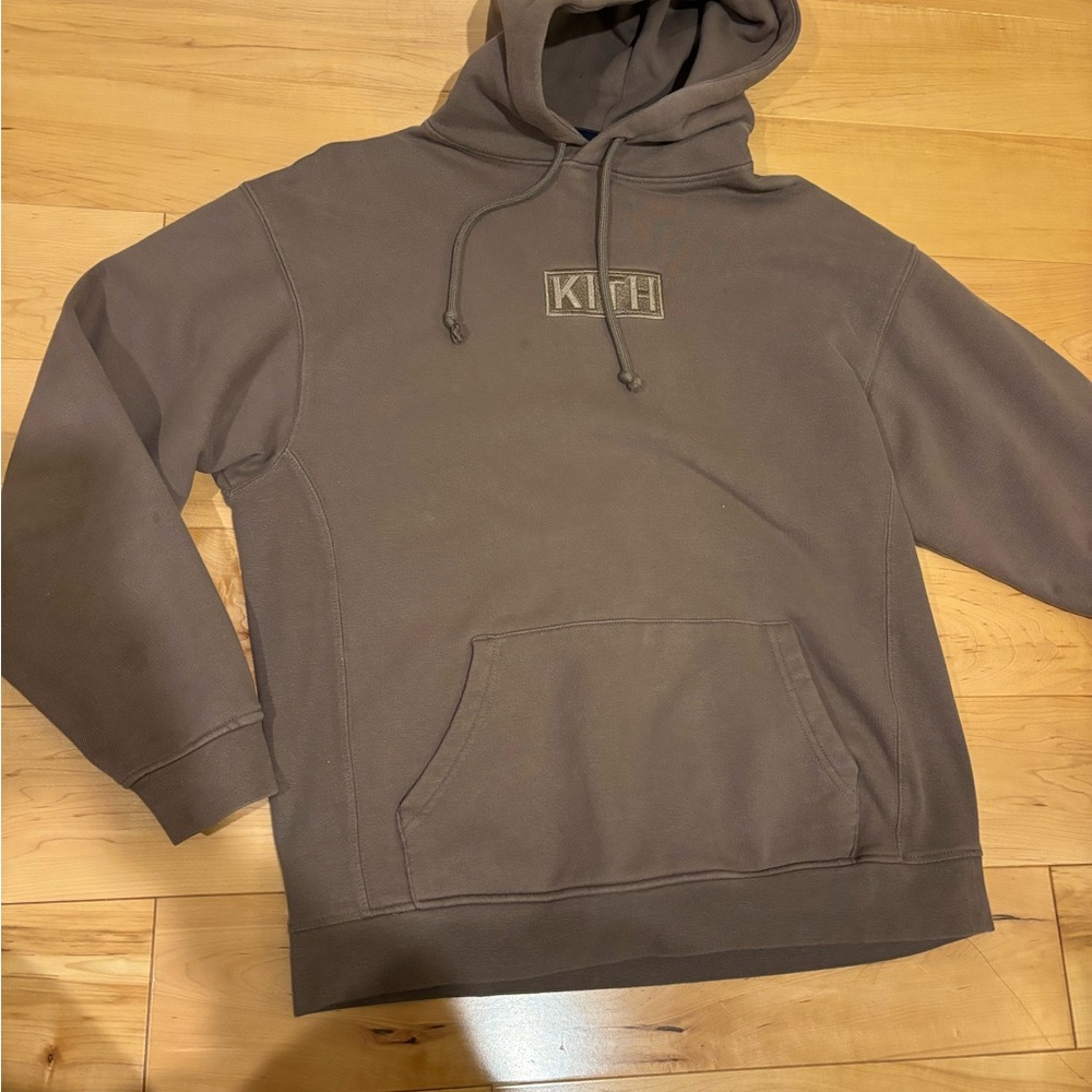 Kith Box Logo Brown Hoodie Size S